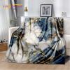 2025 New Style Colour Gold Marble Luxurious Blanket,Soft Throw Blanket for Home Bedroom Bed Sofa Travel Picnic Cover Kid Gift