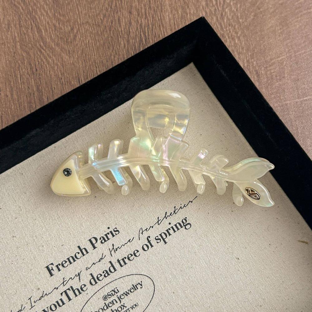 Hairpin Fish Bone Shaped Hair Claw Acetic Acid Acetate Shark Clip Cute Animals Hair Clip Headwear