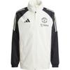 MUFC Rain Football Training Hooded Zip Jacket Men Jackets Jade-White Black JE3725