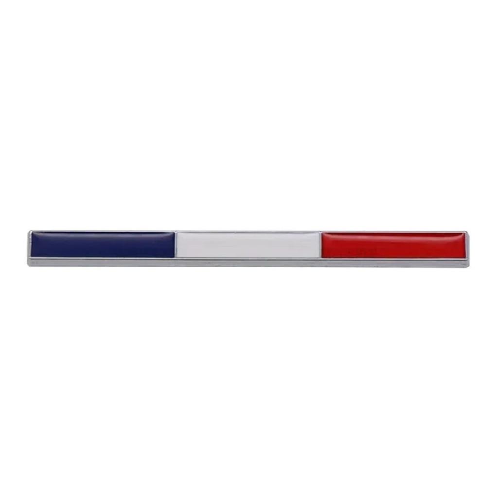3D Metal Germany France Italy Sweden Tricolor Flag Badge Sticker Side Fender Rear Trunk Emblem Decal