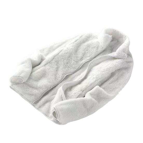 Женское зимнее пальто с толстым воротником-стойкой, двухсторонним флисом, защитой шеи, застежкой-молнией, однотонной, с длинными рукавами, сохраняющей тепло, уличной курткой