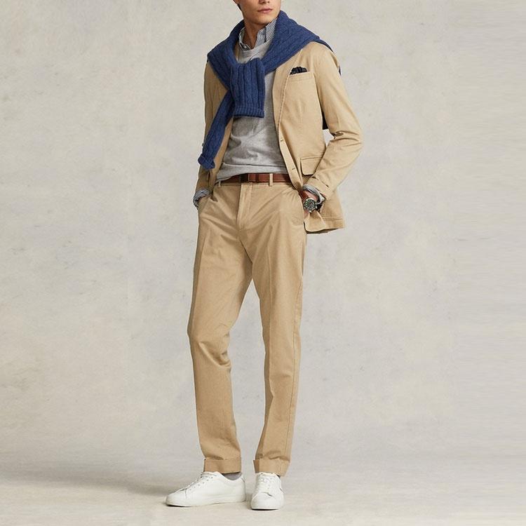 Polo Ralph Lauren Мужской деловой костюм-пальто SS22 Коричневый MNPOSPC27620259-250