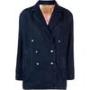 Levis X Ganni однотонная двубортная джинсовая куртка женская куртка синяя 87481-0000