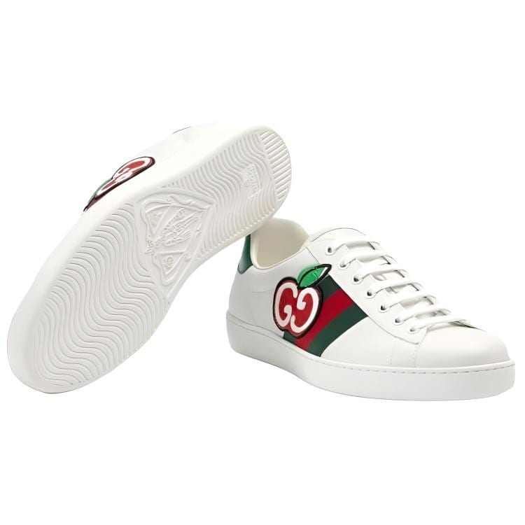 Gucci Ace Low 'GG Apple Patch - White' 611376 DOPE0 9064