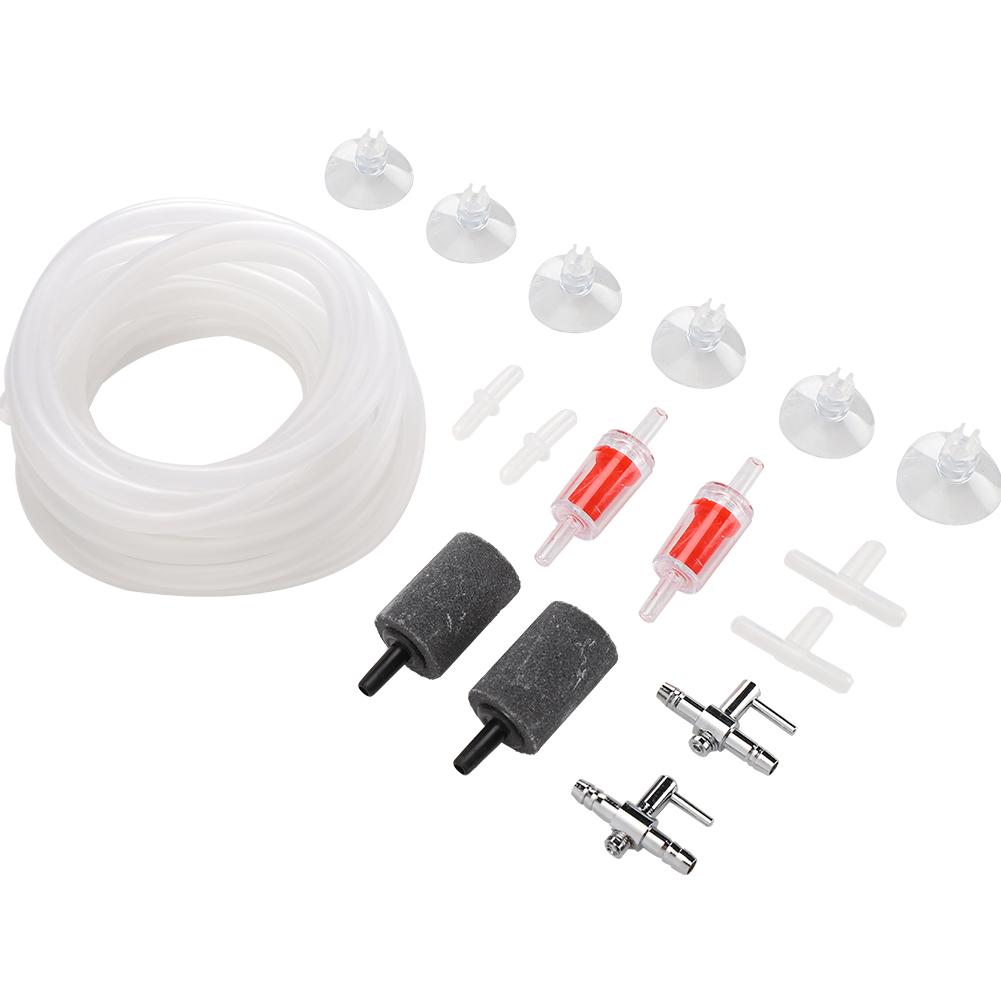 Aquarium Air Pump Fittings Fish Tank Oxygen Compressor Accessories 3 Way Straight Direct Link for 4mm PipeKit