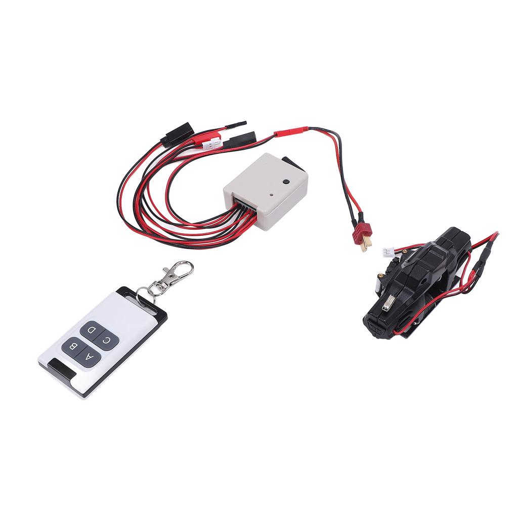 Лебедка для радиоуправляемой машины с пультом дистанционного управления из алюминиевого сплава с адаптером T-разъема 12 фунтов до 15 фунтов Нагрузка RC Лебедка Con