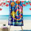 Name Custom SquarePants Print Beach Towel, Large Soft Quick Dry Towel for Beach Camping Swimming