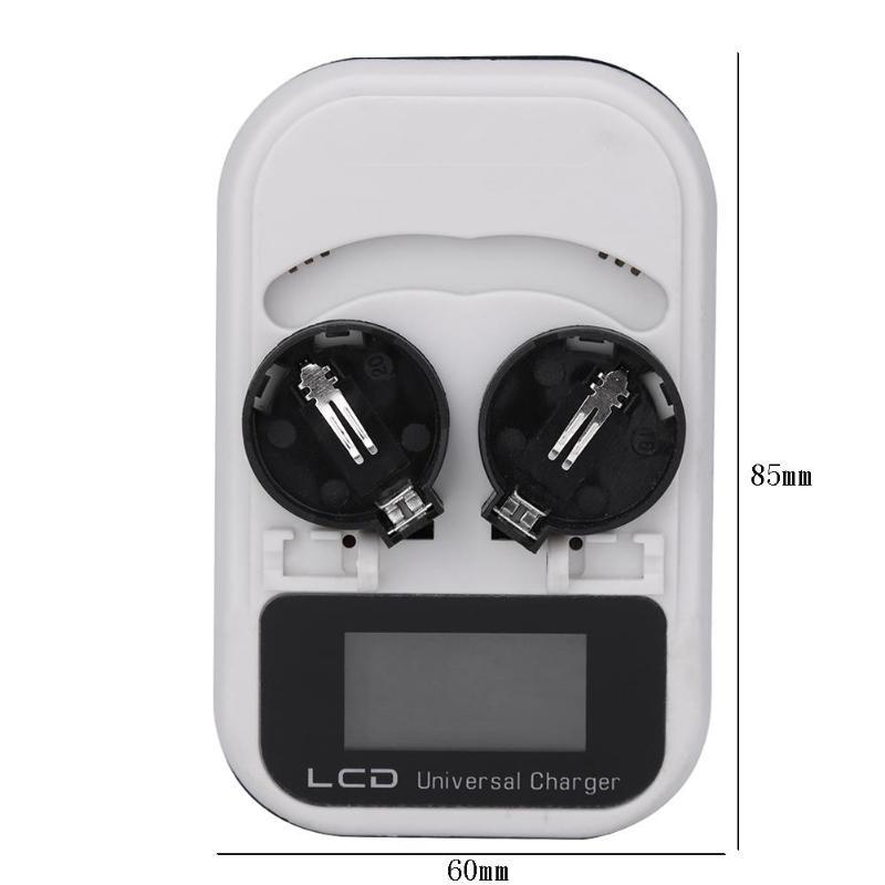 2-slot 3.6V LCD Button Battery Charger Recharging for LIR2016/LIR2025/LIR2032/ML2016/ML2025/ML2032 Indicator Intelligent 2-Slot
