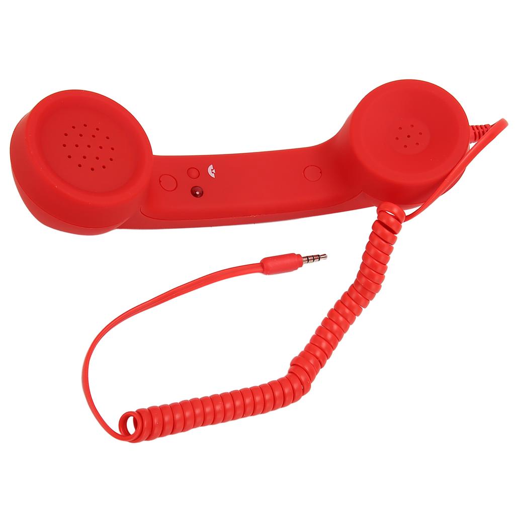 Retro Telephone Receiver Professional 3.5mm Plug Radiation Proof Wired Cellphone Handset for Smartphone PC