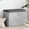 VidaXL Storage Bench, Storage Chest with Cushion, Organizer for Clothes Toys Hallway Living Room, Modern, Grey 835043