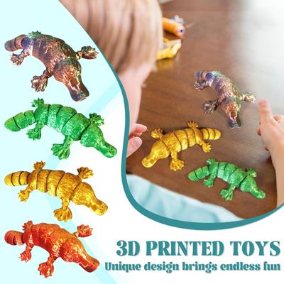 3D-печатная модель, гибкая статуя, с подвижными суставами, домашний декор, интересные игрушки для людей с аутизмом/СДВГ, праздничные подарки Toco, игрушки, игрушка для стола руководителя в виде животных