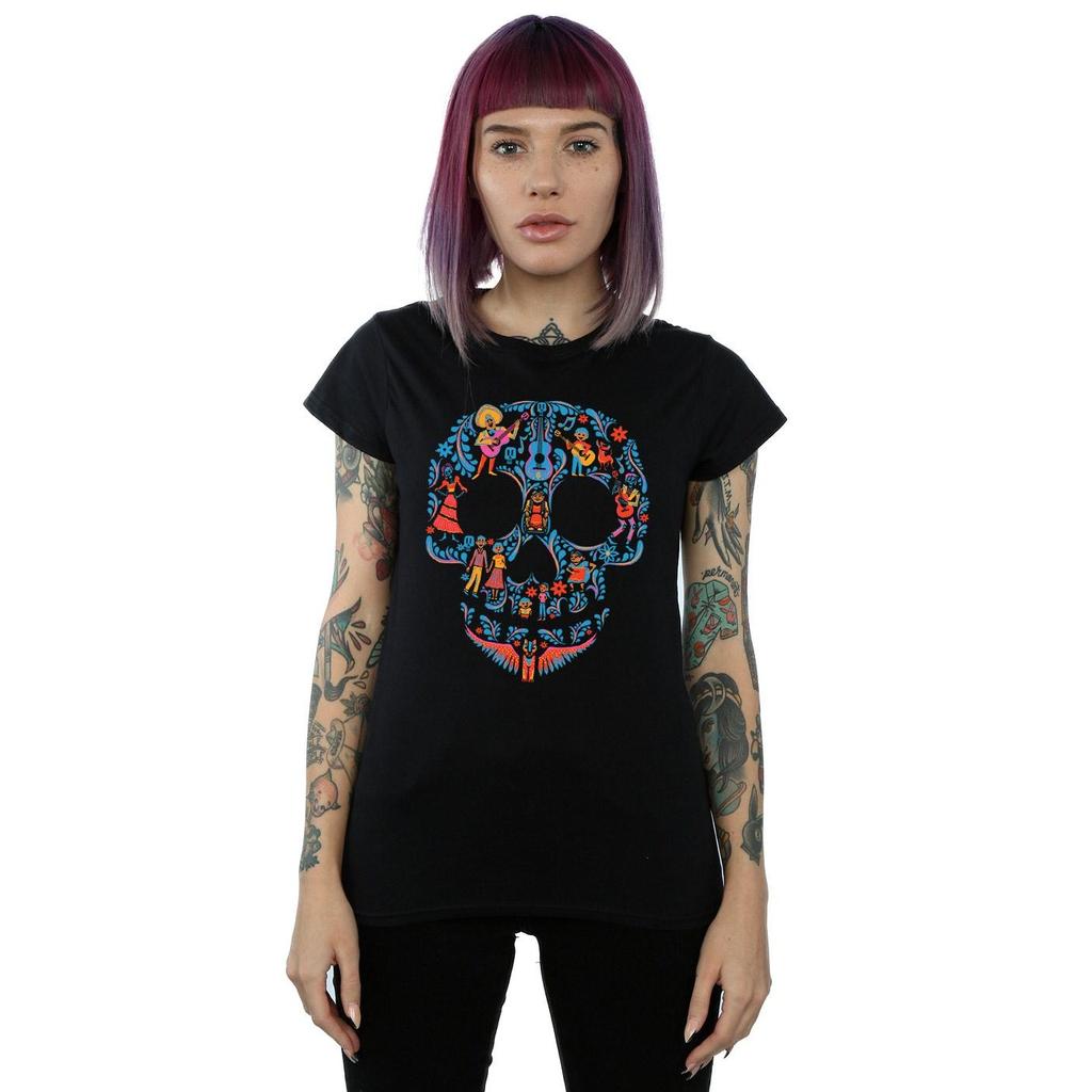 Coco Womens/Ladies Skull Cotton T-Shirt