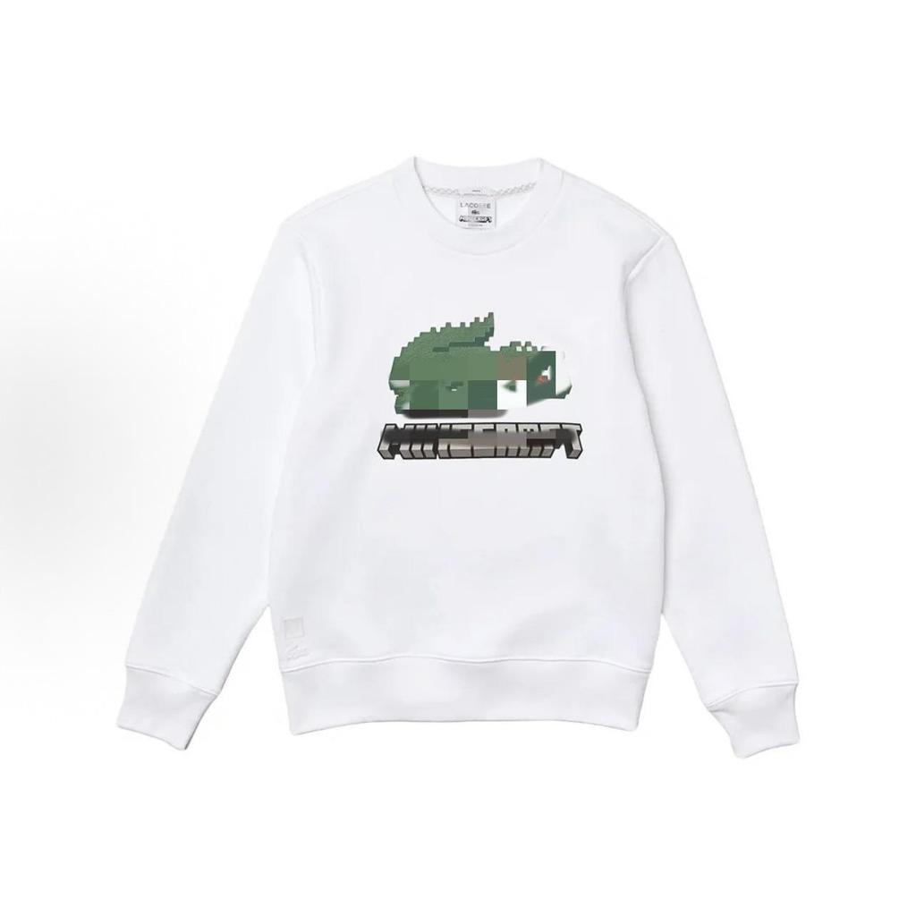 Men's Cross-Border Fish Logo Sweatshirt - Casual Cotton Round Neck