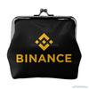 Женский кожаный кошелек для монет Binance, маленький кошелек для мелочи с замком-поцелуем, кошелек-застежка, кошелек в подарок девушке