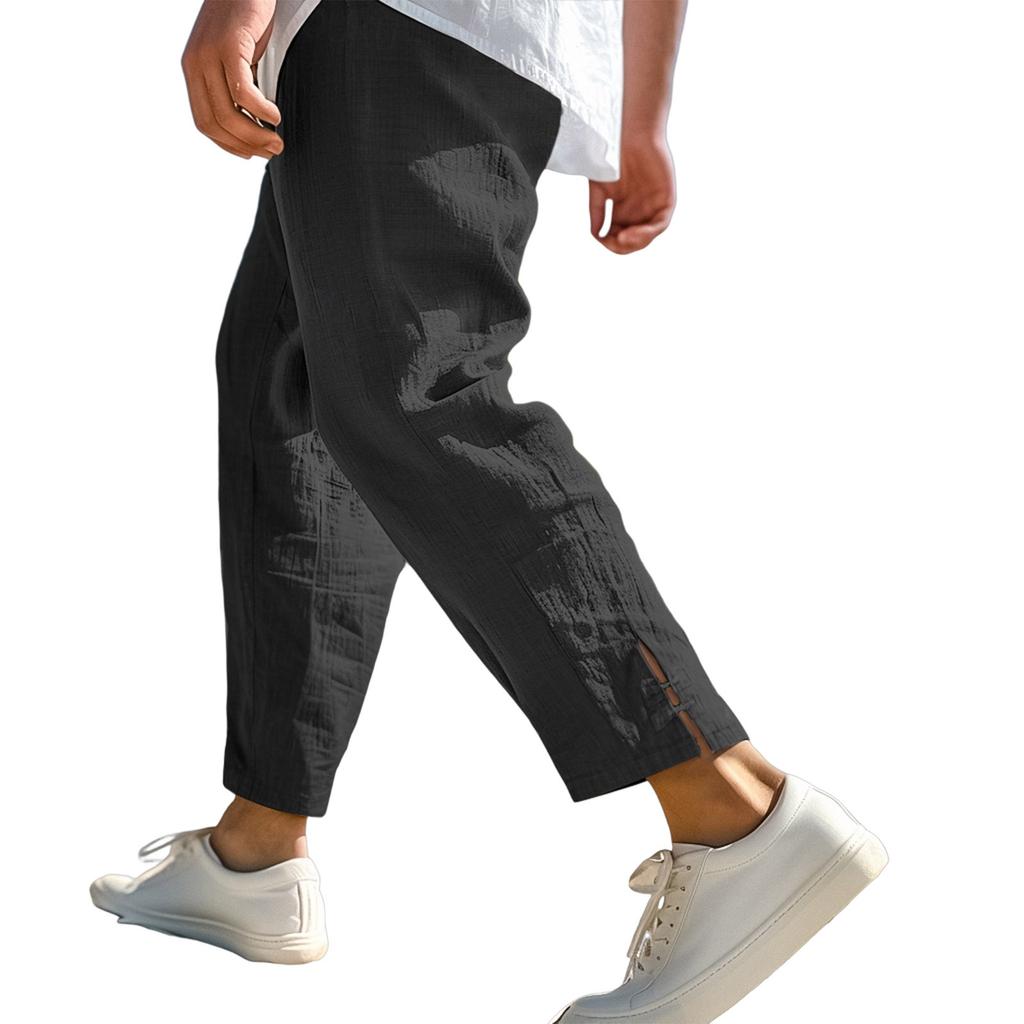 Мужские комбинезоны, повседневные брюки с несколькими карманами и завязками, походные брюки, хлопковые саржевые брюки