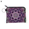 Boho Change Small Coin Purse Mini Wallet Coin Bag Flower Print Pouch Waterproof With Zipper Exquisite Present For Women Girls