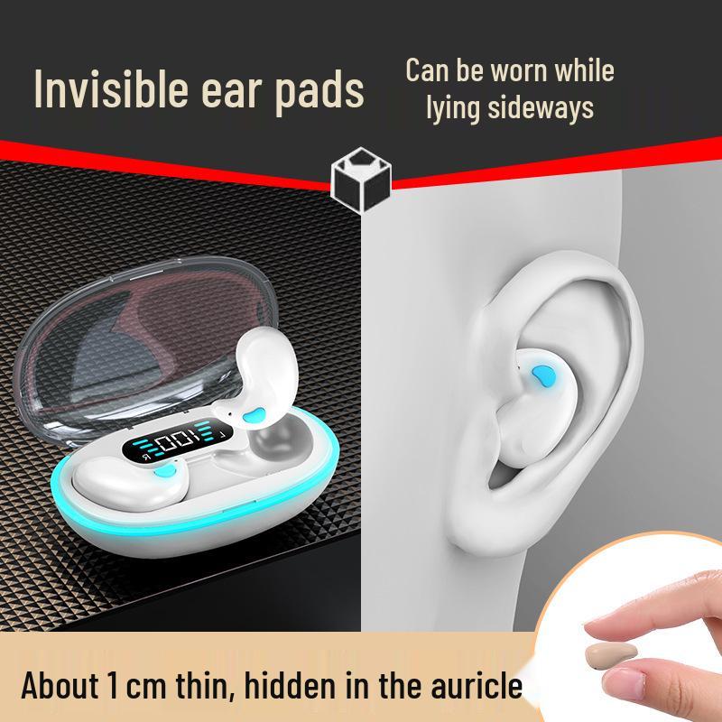 Мини-наушники X55 Bluetooth для сна, внутриканальные, с цифровым дисплеем, для игр