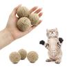 1 шт. Игрушка для питомца, кошки, мяч из пеньковой веревки, катящийся, интерактивный, ручной работы, когтеточка для кошек, интерактивный мяч, мяч со звуком для привлечения внимания, игрушка