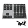 Wireless Number Pad 35 Keys Scissor Switch BT5.0 Aluminium Alloy Case Numeric Keypad for Desktop