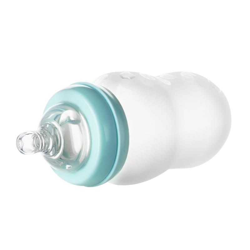 Бутылочка для кормления новорожденных с широким горлом, бутылочка для рисовых хлопьев, соломенная чашка, набор 3 в 1, мягкая ложка для кормления из пищевого силикона