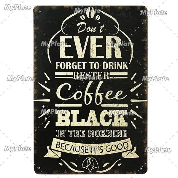 Coffee Word Vintage Metal Sign Tin Sign Vintage Cafe Decoration Plaque Home Wall Decor Bar Sign Home Decor Poster Drop Shipping