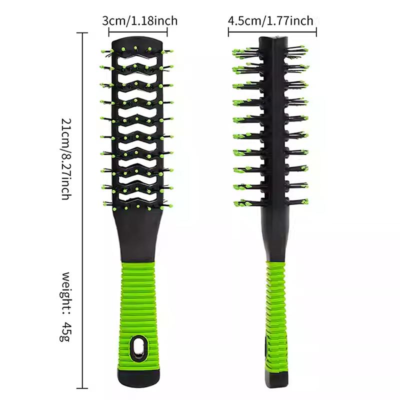 Двусторонняя массажная расческа Pro Salon Anti-Tangle Brushs Hairdressing Detangling Wide Feeth Anti Loss Combs Hairstyling Brush