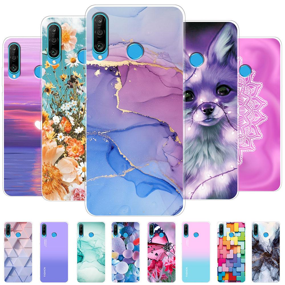 For Huawei P30 Lite Case P30 Lite Back Cover Girls New Fashion Clear Phone Case Fundas Soft Silicone Case For Huawei P30 Lite