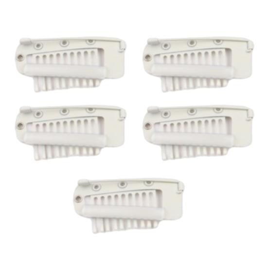 5 шт. Зажим для парика с булавкой 10 зубцов Зажим-защелка для наращивания волос Сверхпрочный металлический Невидимая расческа для фиксации парика Зажим для фиксации чунни/дупатты