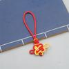 Китайский узел двухцветный бахромчатый кулон с ушами двухцветный китайский узел подвеска для автомобиля аксессуары для ушей антикварные аксессуары для ципао ханьфу