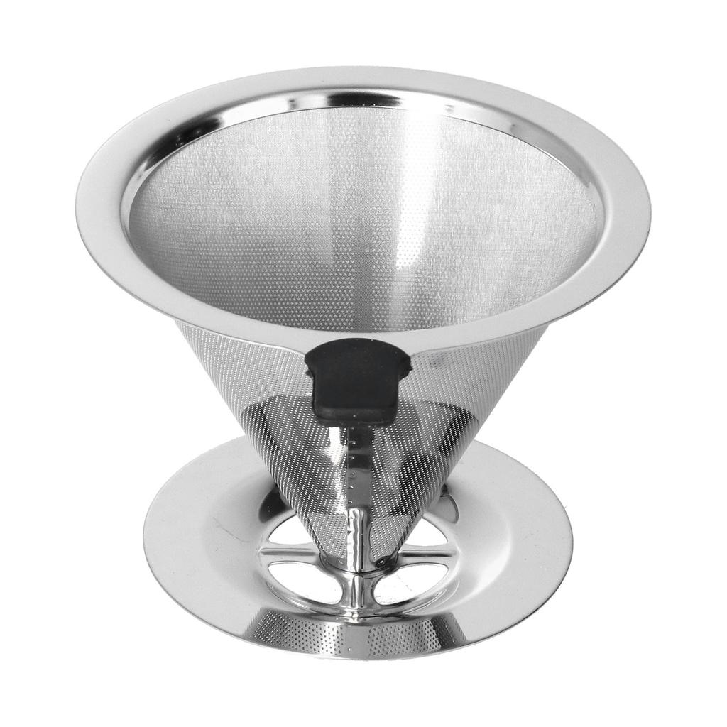 105mm Outer Diameter Coffee Filter Stainless Steel Funnel Type Accurate Coffee Dripper for Home