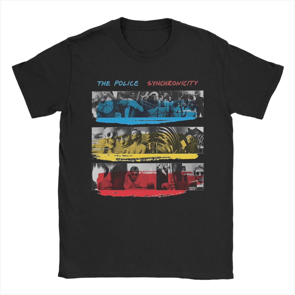 Men Synchronicity The Police T Shirt Cotton Clothes Awesome Short Sleeve Round Neck Tees Birthday Present TShirts
