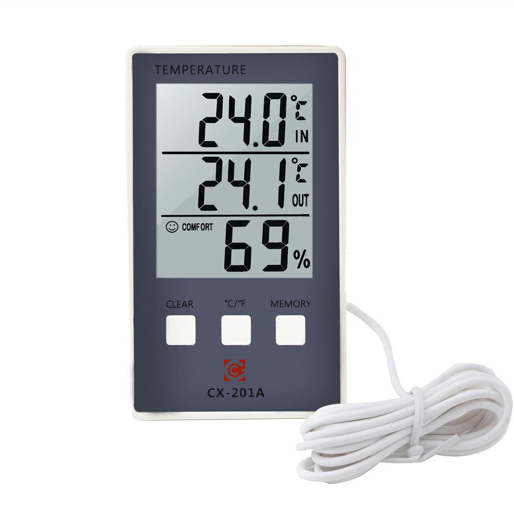 New LCD Digital Indoor Outdoor Thermometer Indoor Hygrometer Temperature Humidity Meter