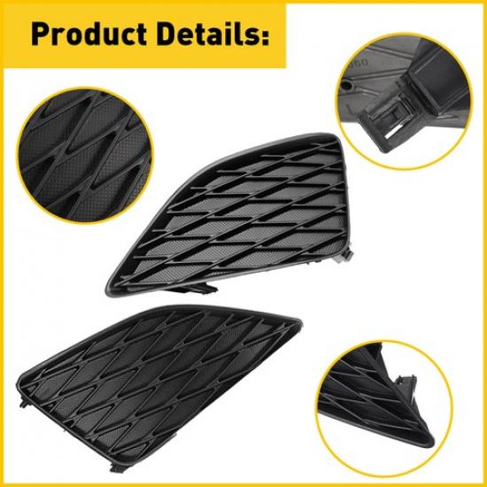 2 Front Pcs Bumper Lights Fog Cover Set For Left&Right 2009-2010 Toyota Corolla