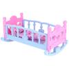 2-in-1 Doll's Cradle with Pillow and Blanket Doll Accessories
