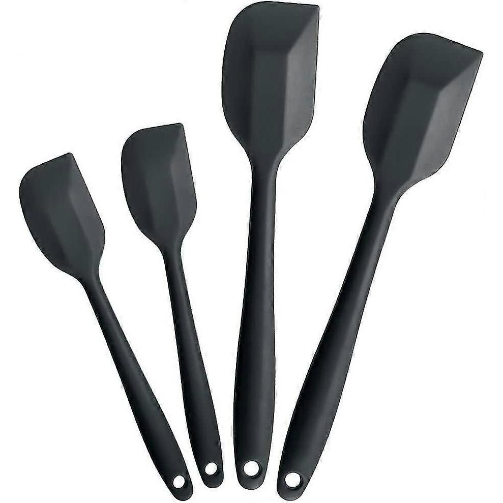 Dough scraper (4 pieces), silicone spatula with metal core, heat-resistant up to 230 C, BPA-free silicone kitchen gadget, ideal for cooking and baking