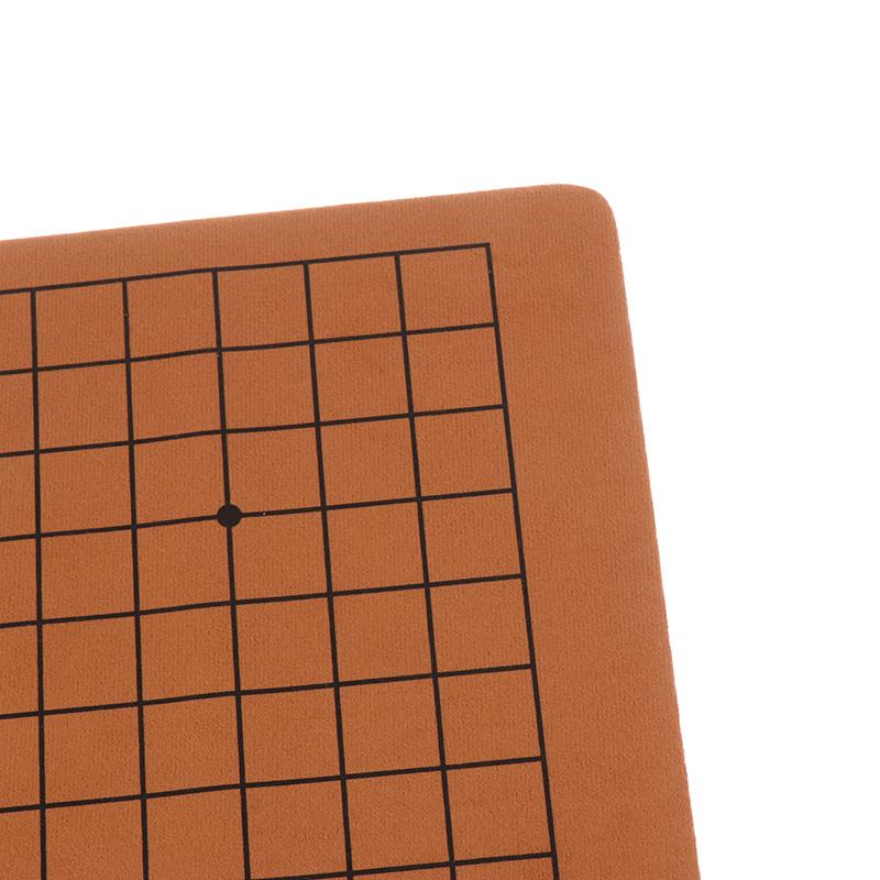 Инновационная складная односторонняя 19-линейная стандартная международная шахматная доска из искусственной кожи для игры в го для фигур размером 2,2 см