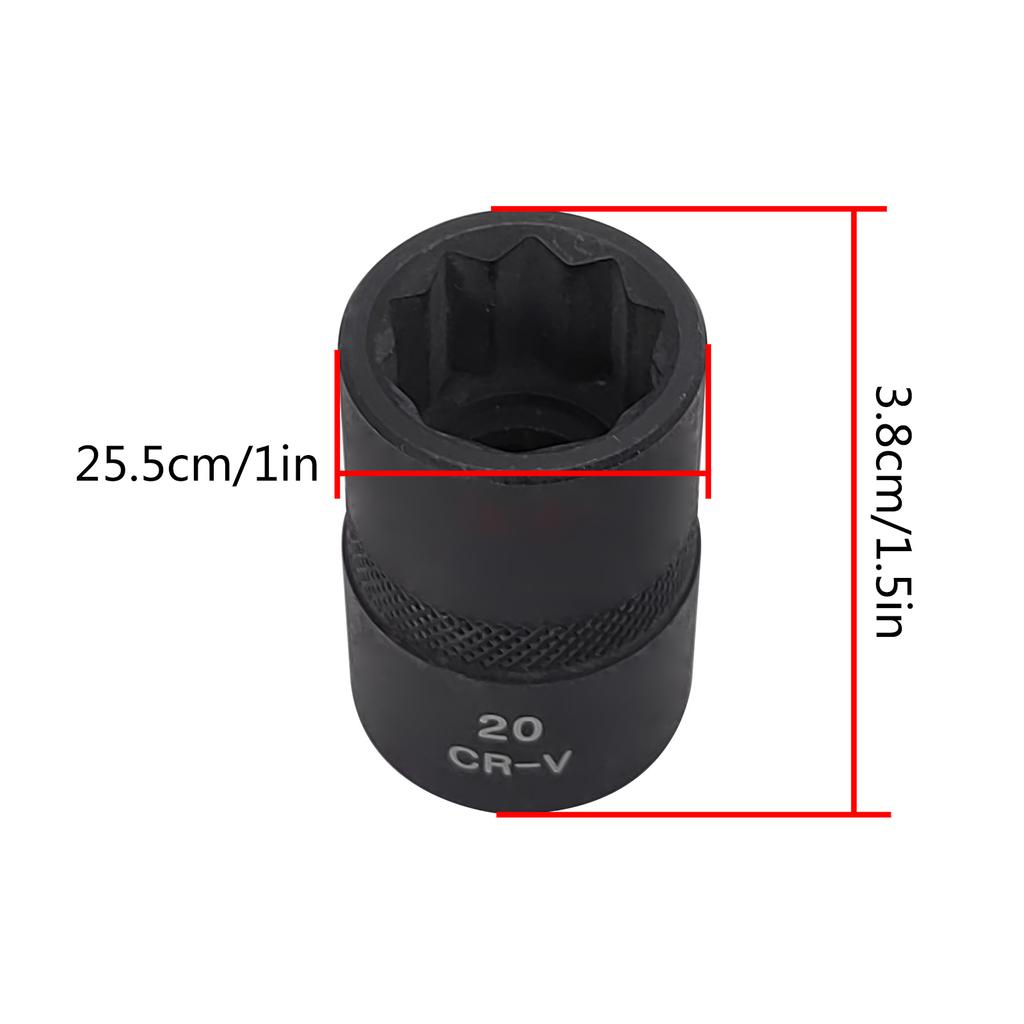 10 Point Metric Impact Wrench Torx Socket Ratchet Wrench Adapter 10 Angle Plum Blossom Sleeve for Lower Control Arm Bolt