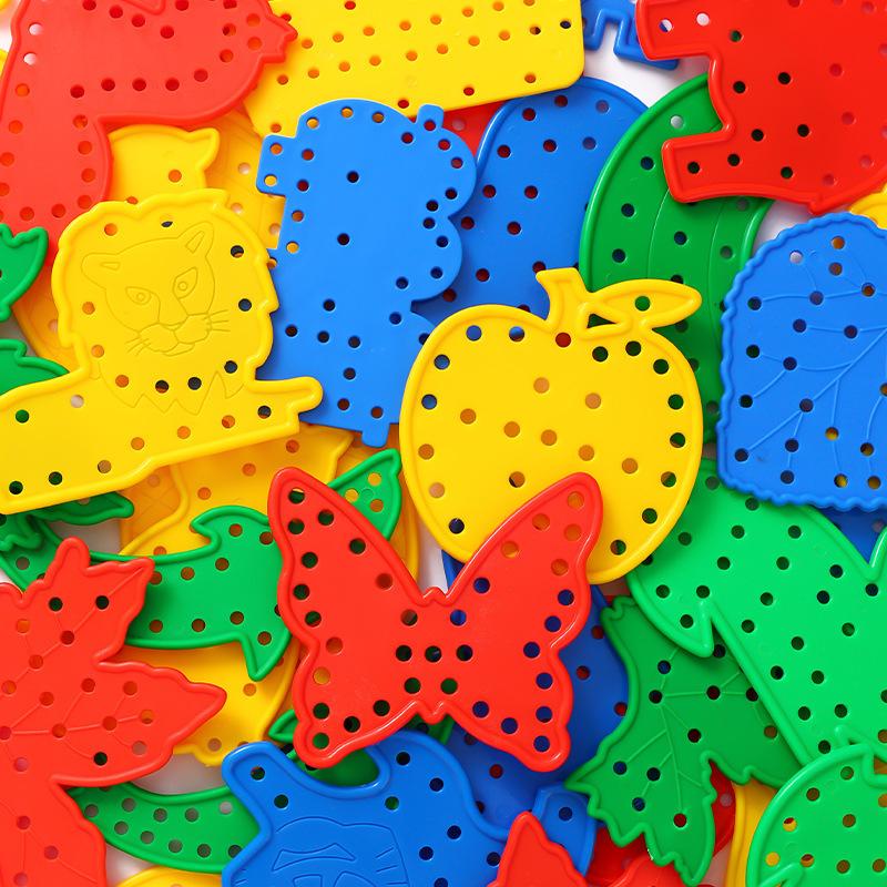 Монтессори Сенсорные Игрушки Раннее Обучение Основные Жизненные Навыки Бизиборд Детская Шнуровка Продевание Игра Образовательные Подарки