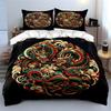Chinese Dragon Design Set For Decoration  Kid'S And Adults' Bedroom Decor, Exquisite Three-Piece Bedding Set Gift