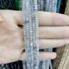 Faceted Gray Moonstone Abacus Beads: DIY Jewelry Round Beads String, Semi-finished Components.