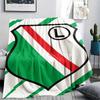 1 шт. Фланелевое одеяло с принтом Legia Warsaw, Высокое качество, Удобное для всех сезонов, Домашний декор, Тепло и комфорт, Идеально для рождественских подарков68