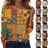 Рубашки с длинным рукавом для женщин, милые футболки с графическим принтом, блузки, повседневные базовые топы больших размеров, пуловеры