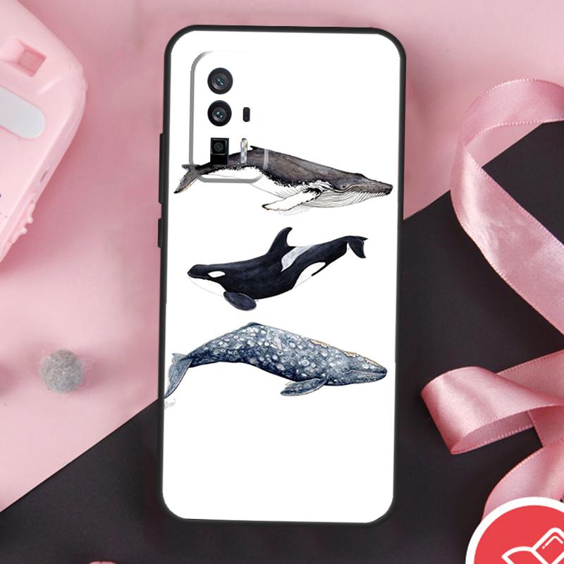 Чехол с акулой и косаткой для Xiaomi 11T 12T 13T 14T Pro Mi 15 13 14 Ultra POCO X7 Pro X3 X5 X6 F5 F6 F7