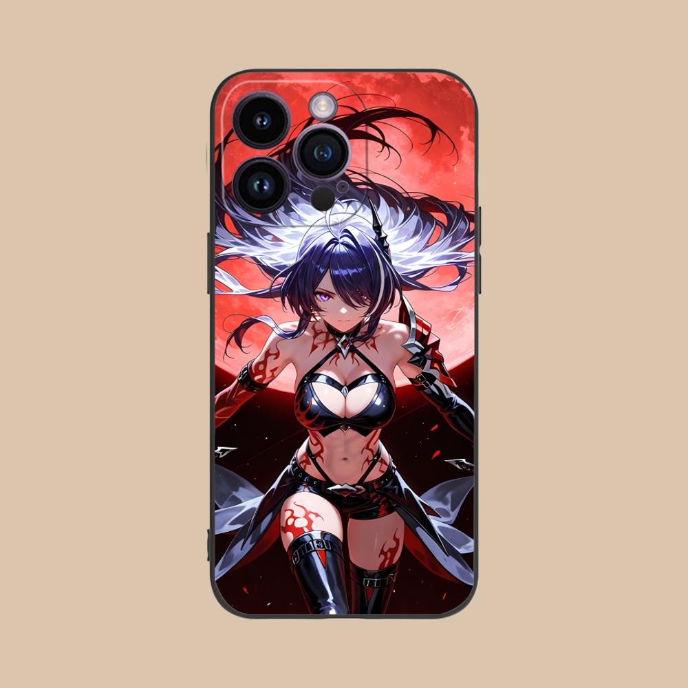 HSR Acheron Матовый ТПУ Чехол для Мобильного Телефона для iPhone 17 16 15 14 13 12 11 X XR XS 8 7 Air Pro Max Plus Mini Цветной Чехол