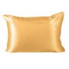 Faux Silk Pillowcase Glossy Cooling Pillow Cover Standard Size 20" X 26" Solid Color Smooth Pillow Cover for Hair And Skin