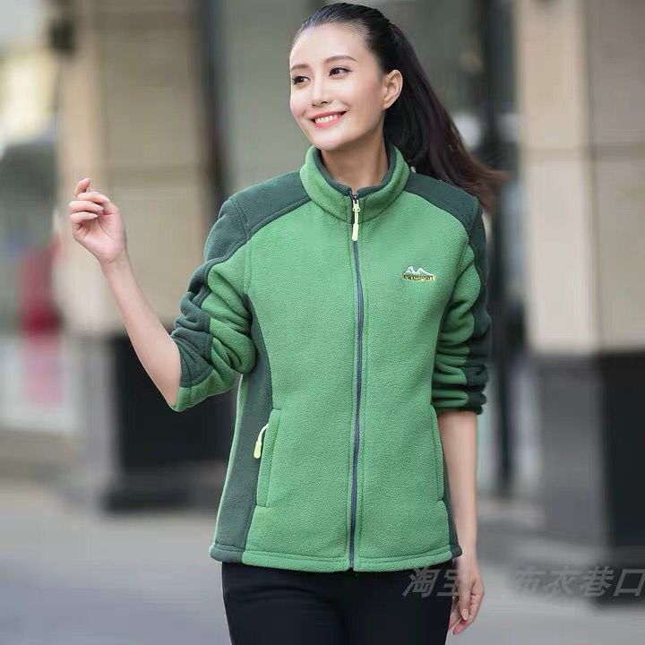 Женская утепленная куртка из флиса, флисовый топ, для мам среднего и пожилого возраста, двухсторонний флис, весна и осень-зима, новый свитер