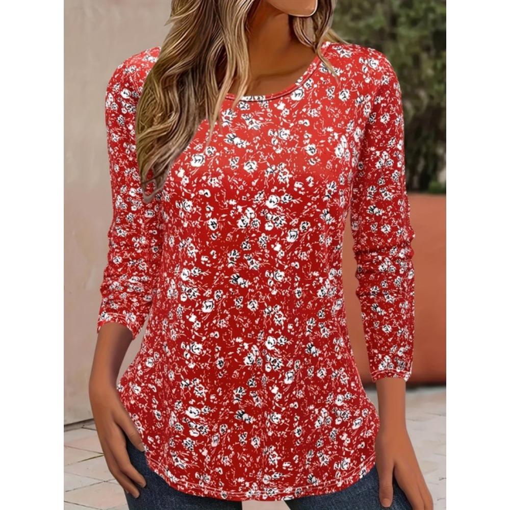 Футболка с длинным рукавом и ярким цветочным принтом 3D, модный узор, женская одежда, повседневная одежда y2k, женская одежда Harajuku