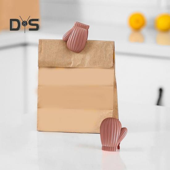 2 шт. Зажимы для чипсов Мини-перчаточные щипцы для пищевых продуктов Герметичная ручка Зажимы для пакетов для чипсов для хранения продуктов Зажимы для пищевых пакетов без запаха для пакетов с закусками для хлеба