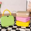 Dopamine Color Handheld Makeup Bag Large Capacity Portable Cosmetic Case  Cosmetician