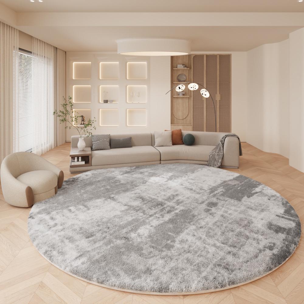 Nordic Simple Modern Round Carpet for Living Room, Study, or Bedroom